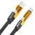 4 in 1 Flat Braided Type-C and USB to Type C / Lightning /  Data Charging Cable Charger 1 Meter